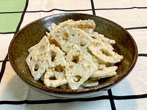 地味ながら美味♡レンコンのすりごまマヨネーズ和え